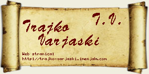 Trajko Varjaški vizit kartica